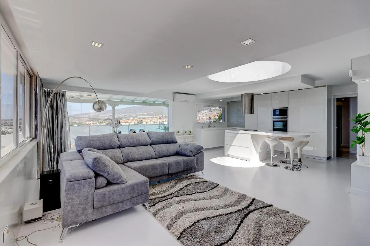 Panoramic Ocean & Mountain View 3 Bed Apartment In Island Village Heights Costa Adeje Spain