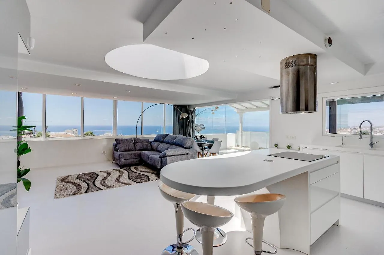 Panoramic Ocean & Mountain View 3 Bed Apartment In Island Village Heights Costa Adeje