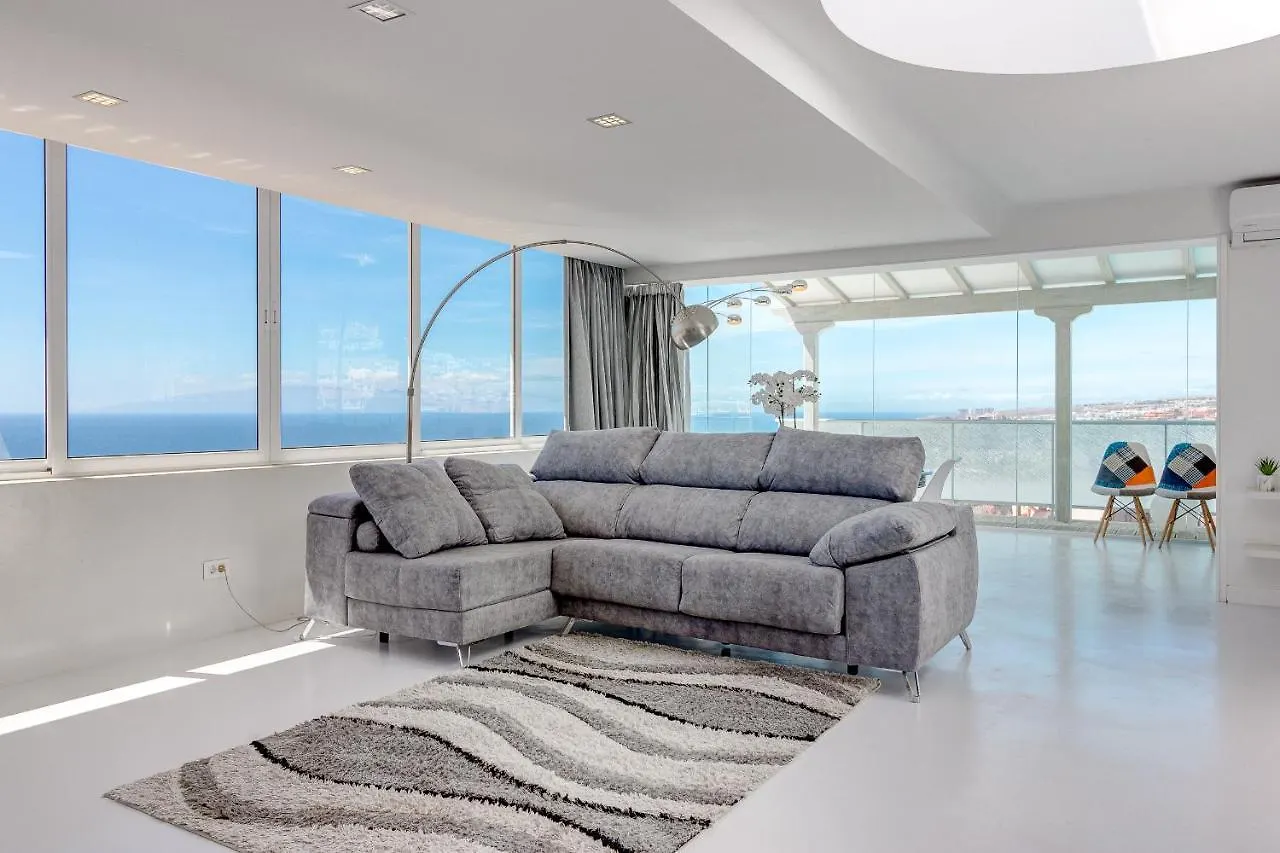 Panoramic Ocean & Mountain View 3 Bed Apartment In Island Village Heights Costa Adeje