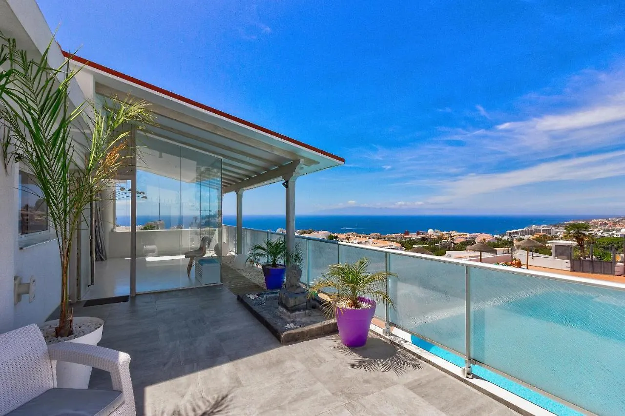 Panoramic Ocean & Mountain View 3 Bed Apartment In Island Village Heights Costa Adeje Spain